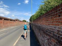 Bit of road walking to pass behind the naval base